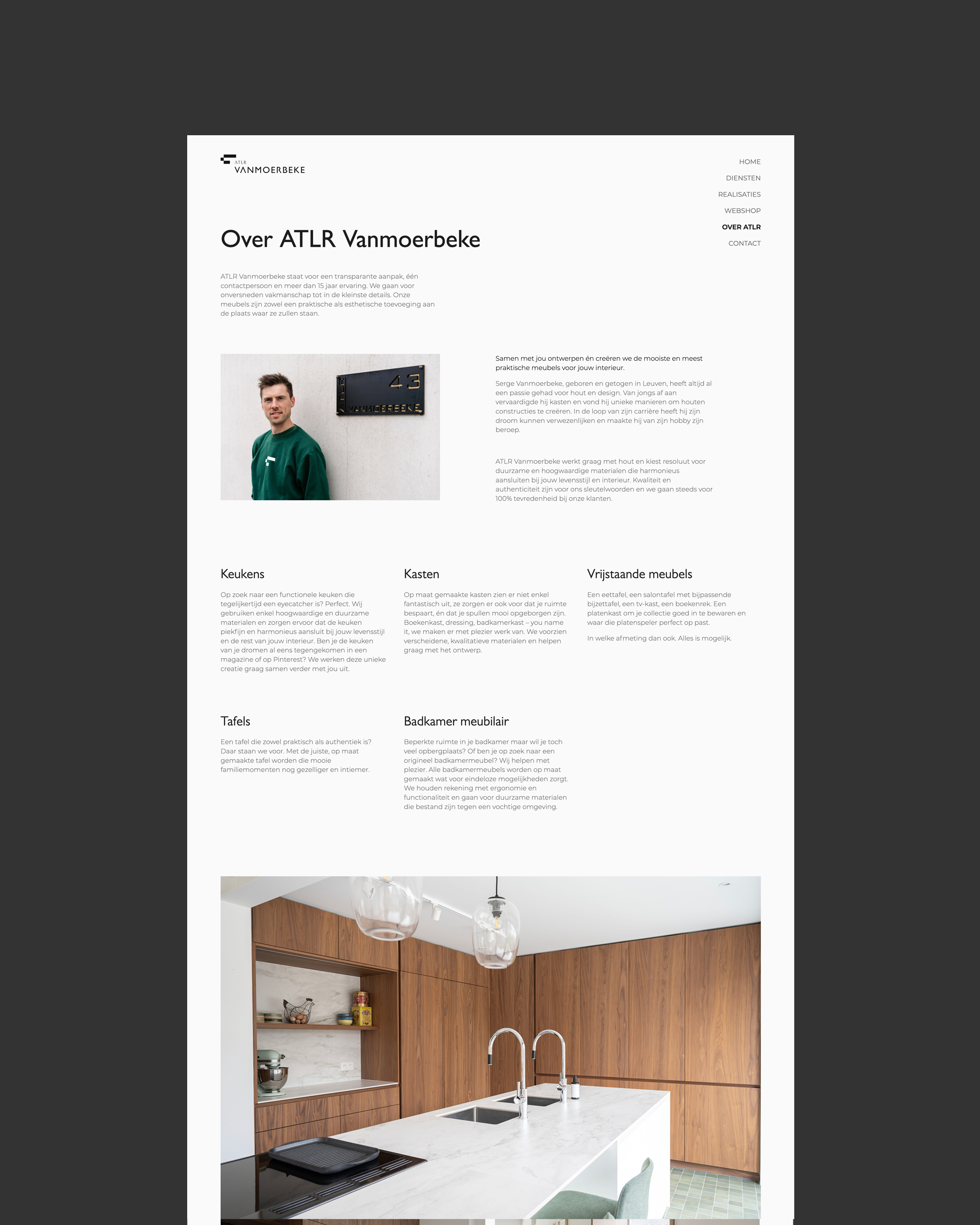 webdesign pagina over ATLR vanmoerbeke