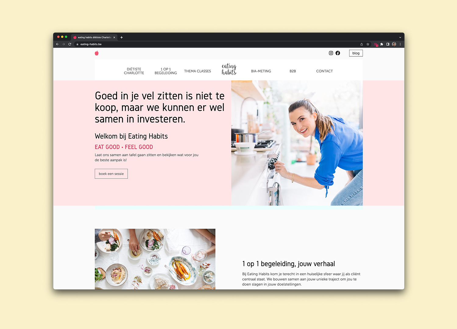 website voor eating habits