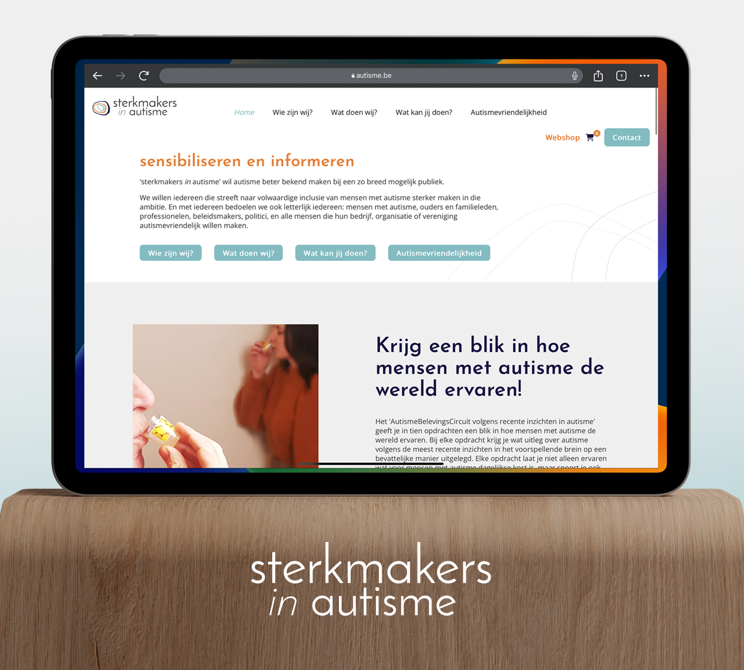 sterkmakers in autisme, logo en web design